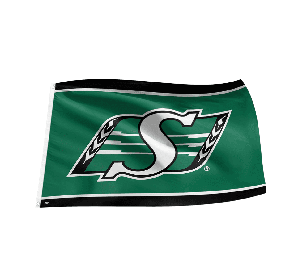 The Sports Vault by Inglasco CFL Saskatchewan Roughriders 3' x 5' Banner Flag with Reinforced Grommets