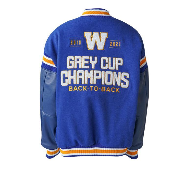 108th Grey Cup Melton Leather Jacket
